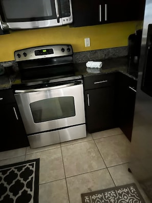 Microwave, oven, stovetop, dishwasher