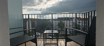 Appartement 'Modernes Loft An Der Elbe' met Balkon, Wi-Fi en Airconditioning