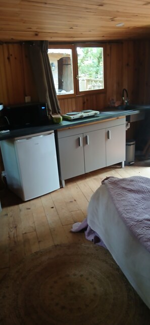 1 makuuhuone, vuodevaatteet