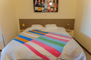 Premium bedding, free WiFi, bed sheets