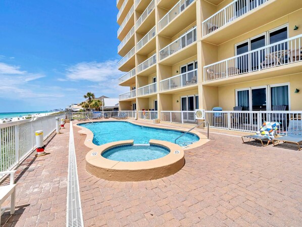 Condo, Multiple Beds (Seychelles 1701-Sandy Toes Retreat) | Pool | Outdoor pool, a heated pool - Seychelles 1701-sandy Toes Retreat (Panama City Beach)