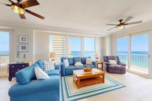 Condo, Multiple Beds (Seychelles 1701-Sandy Toes Retreat) | Living area - Seychelles 1701-sandy Toes Retreat (Panama City Beach)