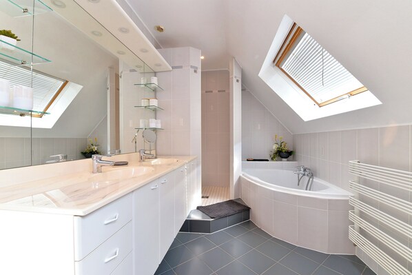 Shower, hair dryer