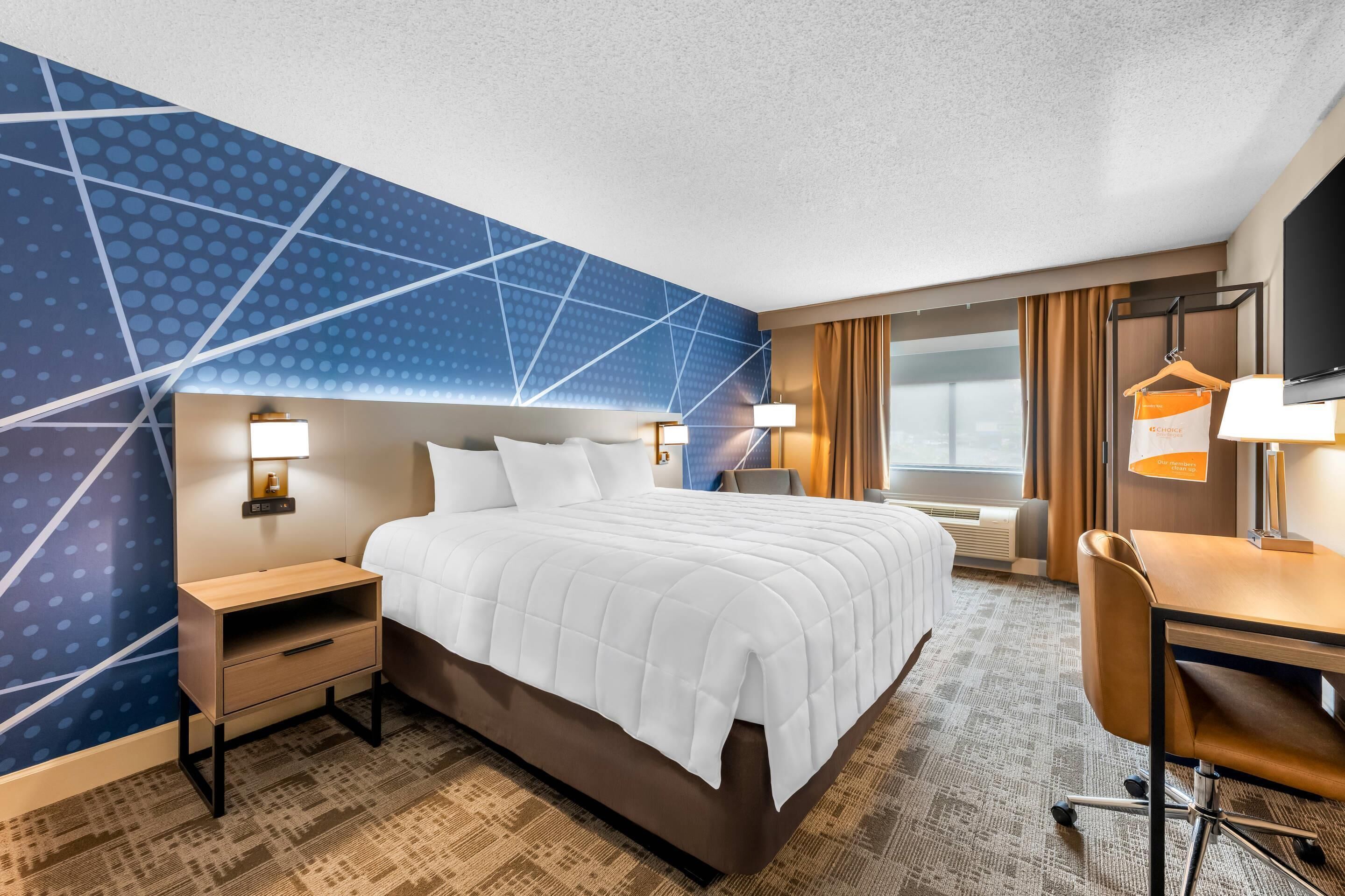 Standaard kamer, 1 kingsize bed, niet-roken | Gratis wifi