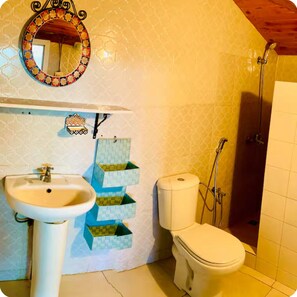 Serviettes fournies, savon, papier toilette
