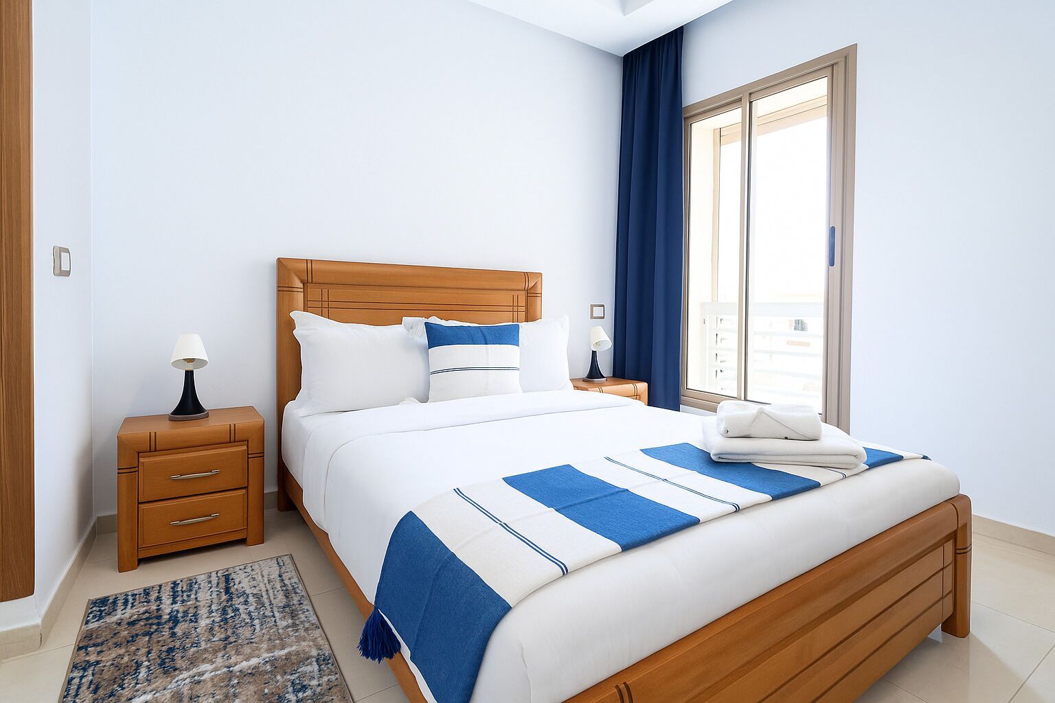 2 室のベッドルーム、アイロン / アイロン台、WiFi (無料)、ベッドシーツ