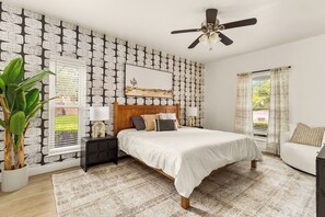 5 chambres, bureau, Wi-Fi gratuit, draps fournis