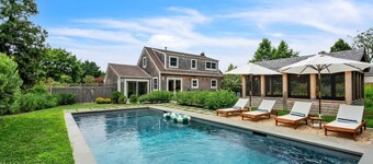 Bellport Village 3-BR Modern Beach House with Pool, Fire Pit, and Outdoor Shower