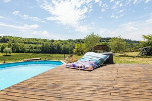 Piscina externa, piscina aquecida