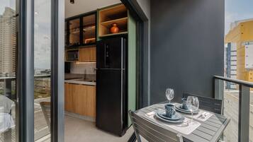 Basic-Apartment | Speisen im Freien