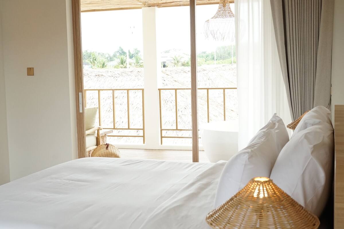 Junior Double Room, Balcony, Pool View