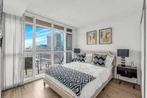 公寓, 陽台, 城市景觀 | 熨斗/熨衣板、免費無線上網