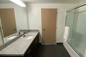 Towels, soap, toilet paper