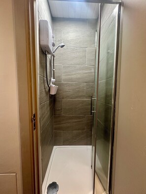 Hair dryer, towels, toilet paper
