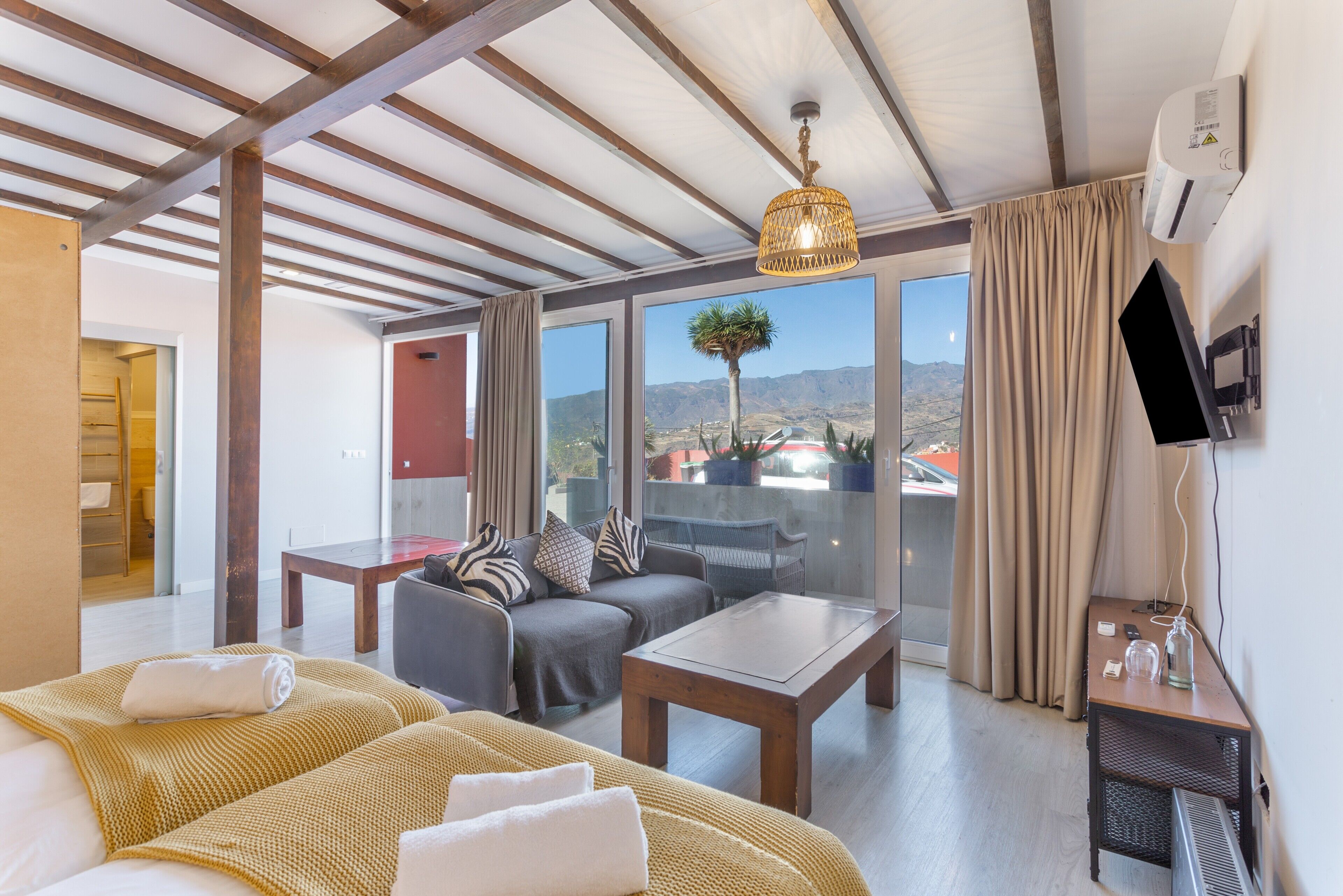 1 dormitorio, wifi, ropa de cama y accesible en silla de ruedas