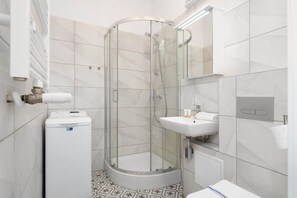 Douche, séchoir à cheveux