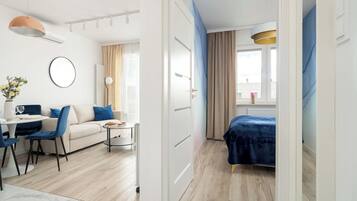 1 soverom, skrivebord, strykejern/-brett og wi-fi