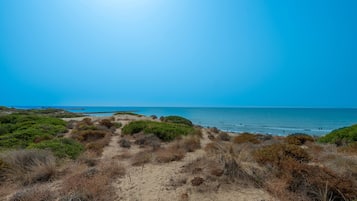 Vlak bij het strand