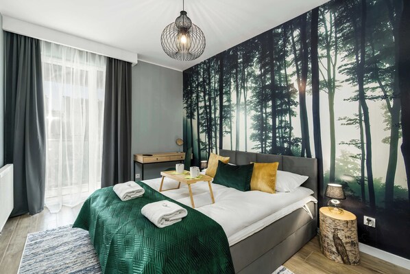 1 bedroom, iron/ironing board, WiFi, bed sheets - Smoluchowskiego 3 Poznań | Cosy Apartment with Parking | Balconies (Poznań)