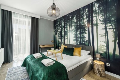 Stylish Apartment in Poznan | Parking, Balcony, Air Conditioning