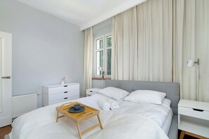 2 bedrooms, iron/ironing board, travel crib, WiFi