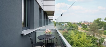 Sunny Apartment in Wroclaw | Balcony and Parking