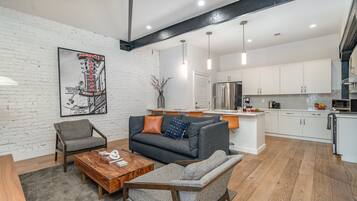 House (2 Bedrooms) | Living area | 32-inch Smart TV with digital channels, Netflix, Hulu