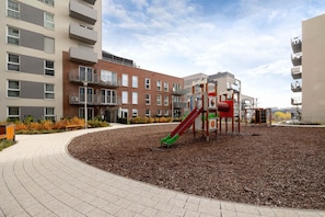 Children’s area - Baildona 18C | Bright Apartment | Balcony, Parking (Katowice)