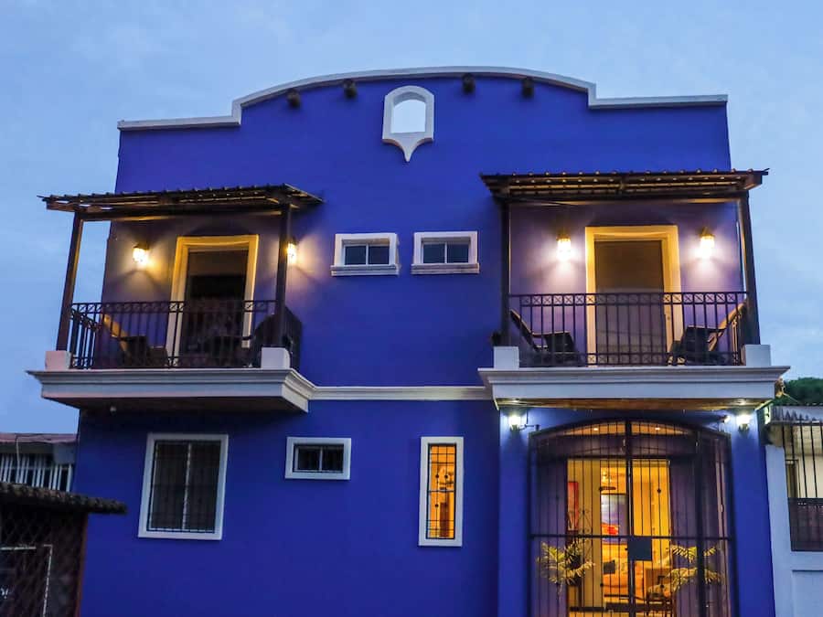 Voorkant van accommodatie