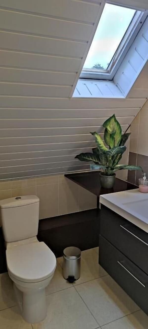 Kahden hengen economy-huone, näköala puutarhaan | Kylpyhuone