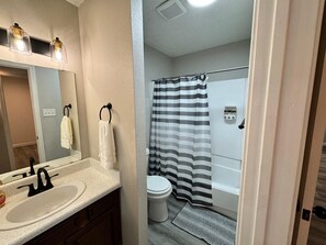 Towels, soap, toilet paper