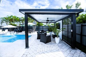 屋外プール、温水プール