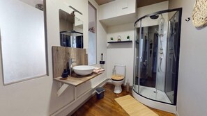 Shower, hair dryer