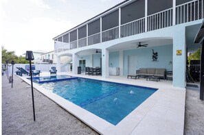 A heated pool
