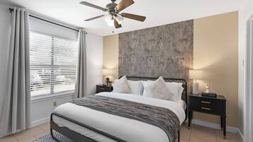 Desk, iron/ironing board, WiFi, bed sheets