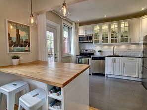 Microwave, oven, stovetop, dishwasher
