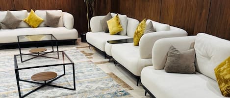 Sitteområde i lobbyen