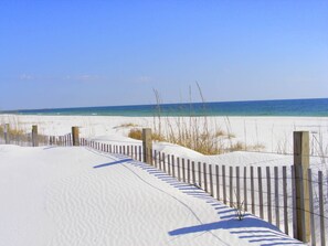 Sun-loungers, beach towels
