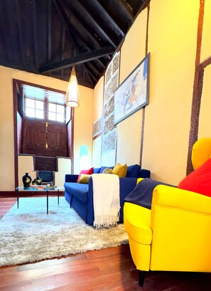 House, 2 Bedrooms, Accessible, City View | Living room | Books