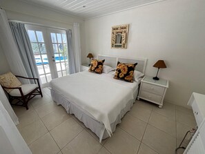 2 bedrooms, in-room safe, iron/ironing board, travel cot