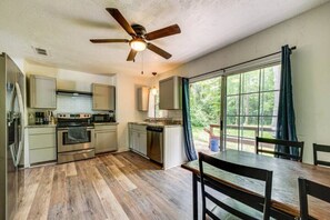 Microwave, oven, stovetop, dishwasher