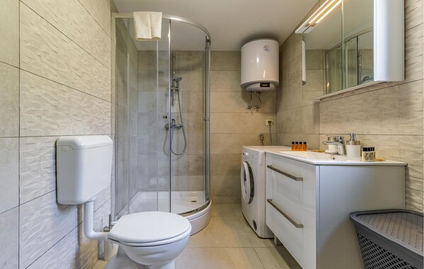 Shower, hair dryer