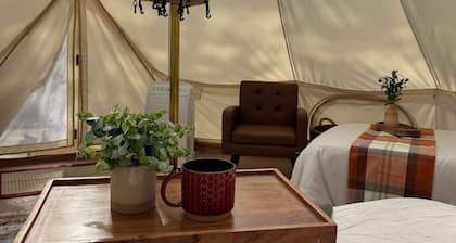 Private Stargazing Tent Maple Haven – Peaceful Glamping with Fire Pit & Open Skies