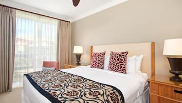 1 bedroom, laptop workspace, iron/ironing board, bed sheets