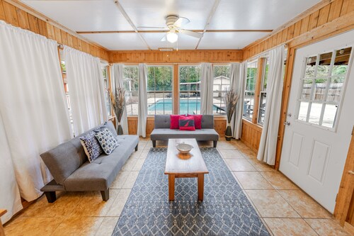 Savannah Getaway with Private Pool, Porch & Deck