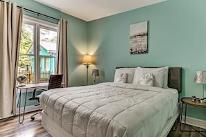 4 habitaciones, escritorio, tabla de planchar con plancha y wifi gratis 