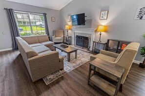 TV connectée, cheminée