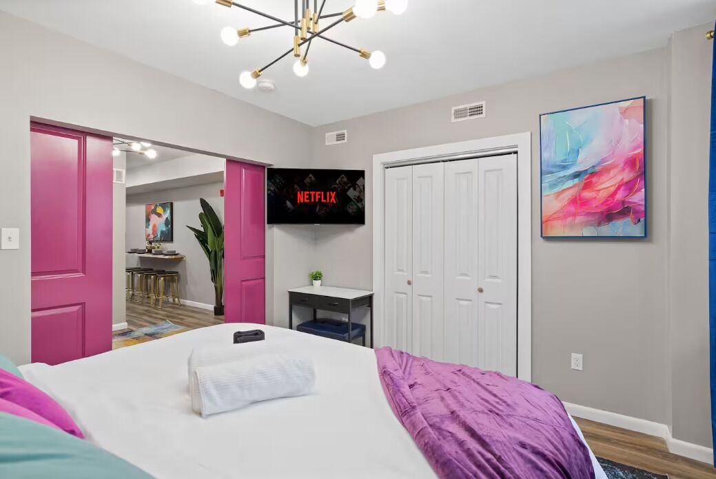 2 bedrooms, desk, iron/ironing board, free WiFi