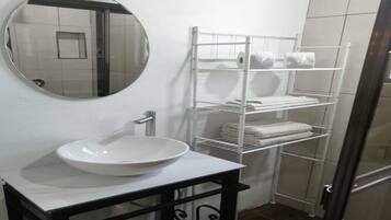 Towels, soap, toilet paper