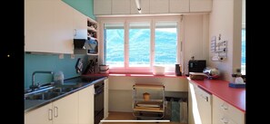 Microwave, oven, stovetop, dishwasher - Stunning Apartment with 180 Degree Panoramic Views to Lake Maggiore (Bellinzona)